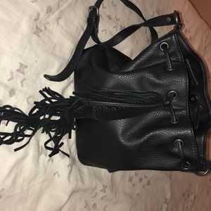 Black American Eagle bucket bag